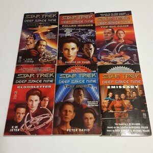 Star Trek Deep Space Nine VTG 90's Paperback Books 1-6